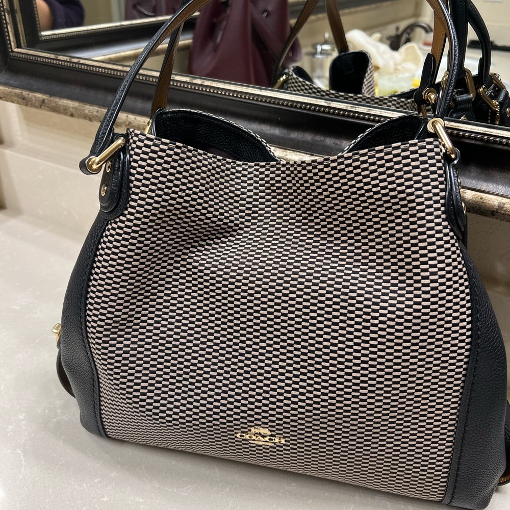 COACH EDIE 31 LEGACY JACUARD Shoulder Bag